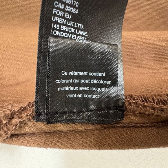 Free People In My Feelings Brown Cropped Bootcut Stretch Corduroy Pant Large - Picture 13 of 13